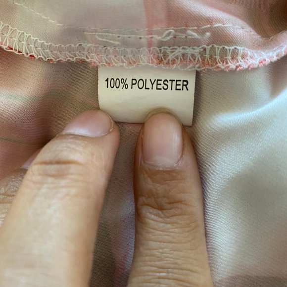 Red Palm Print Sleeveless Wrap Dress - Picture 10 of 11